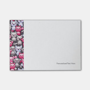 Post-it® motif avec les chats mignons 2 de griffonnage de