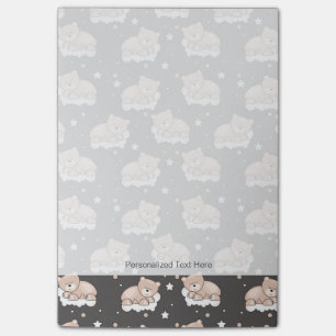 Post-it® motif avec petit ours couchant