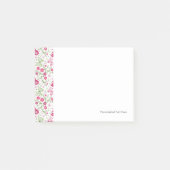 Post-it® Motif blanc floral (Devant)