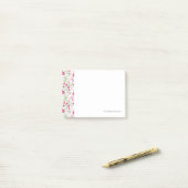 Post-it® Motif blanc floral (Sur un bureau)