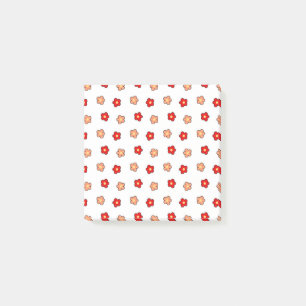 Post-it® Motif blanc Preppy rose Flower Arrière - plan