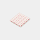 Post-it® Motif blanc Preppy rose Flower Arrière - plan (Incliné)
