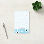Post-it® motif bleu oiseaux et fleurs (Bureau)