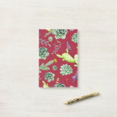 Post-it® Motif Cactus 4 (Sur un bureau)