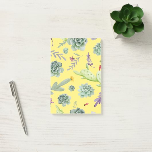 Post-it® Motif Cactus 9 (Bureau)
