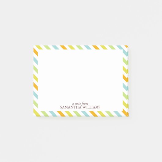 Post-it® Motif Candy Stripes (Devant)