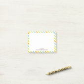 Post-it® Motif Candy Stripes (Sur un bureau)