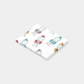 Post-it® Motif Cartoon Rocket Ship (Incliné)