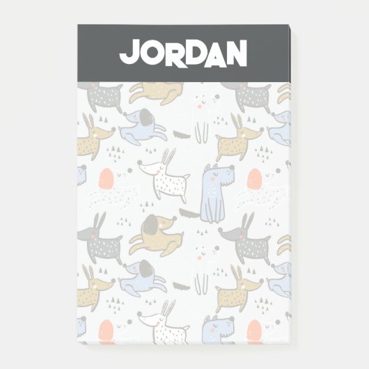 Post-it® Motif chien mignon Doodle (Devant)