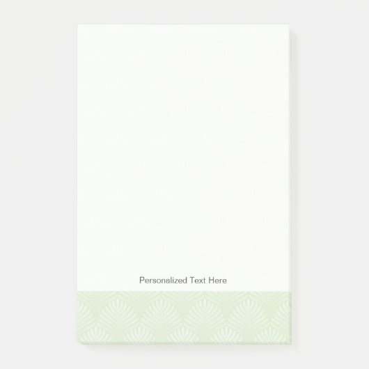 Post-it® Motif classique de feuillage dans le blanc et le (Devant)