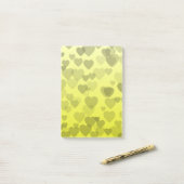Post-it® Motif Cœurs 22 (Sur un bureau)