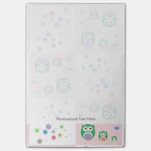 Post-it® Motif coloré de hibou pour les enfants 2