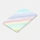 Post-it® Motif coloré de rayures d'aquarelle (Incliné)