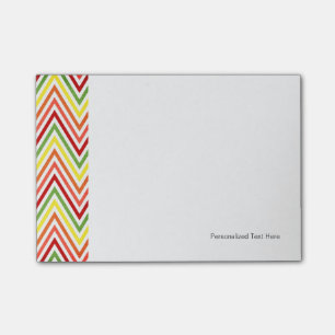 Post-it® Motif coloré de Zigzag Chevron