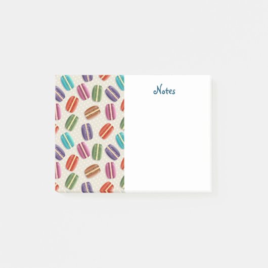 Post-it® Motif coloré des Macarons parisiens (Devant)