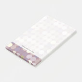 Post-it® Motif d'abrégé sur cercles de tissu (Incliné)