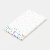 Post-it® motif d'alphabet (Incliné)