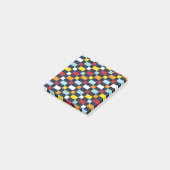 Post-it® Motif damier coloré (Incliné)