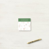 Post-it® Motif d'amis animaux de bois mignon (Sur un bureau)