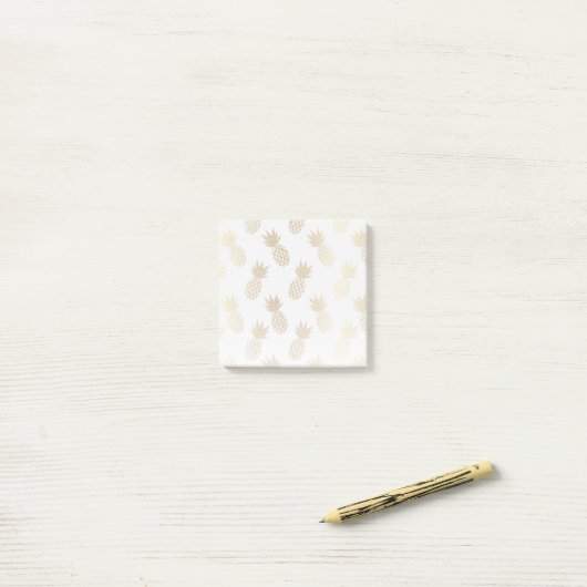 Post-it® Motif d'ananas (Sur un bureau)