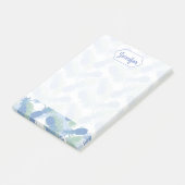 Post-it® Motif d'ananas tropical Pastel| Ajouter votre nom (Incliné)