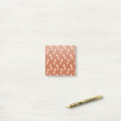Post-it® Motif d'ananas tropique Terracotta & Peach (Sur un bureau)