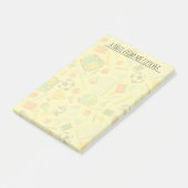 Post-it® Motif d'approvisionnement scolaire personnalisé (Incliné)