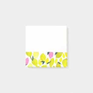 Post-it® Motif d'aquarelle citron