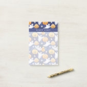 Post-it® Motif d'aquarelle Halloween (Sur un bureau)