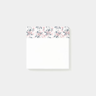 Post-it® Motif d'aquarelle rose et gris