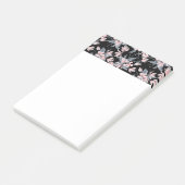 Post-it® Motif d'aquarelle rose et gris (Incliné)