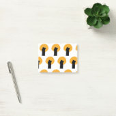 Post-it® Motif d'aquarelle simple orange noir (Bureau)