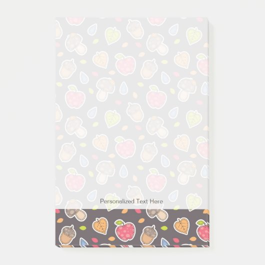 Post-it® motif d'automne (Devant)