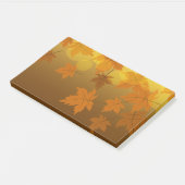 Post-it® Motif d'automne avec feuilles d'érable en chute et (Incliné)