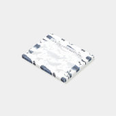 Post-it® Motif de baleine et d'Ancre d'aquarelle (Incliné)