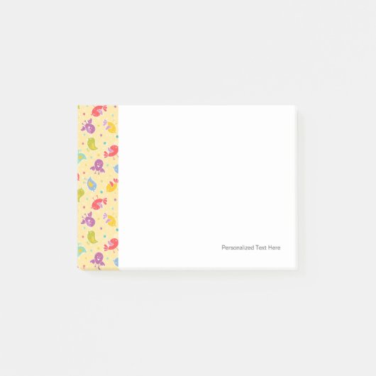 Post-it® Motif de bébé avec les oiseaux mignons (Devant)
