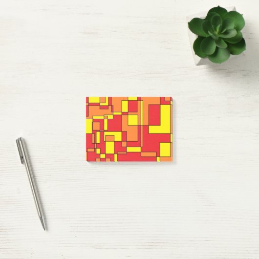 Post-it® Motif de briques Abstrait (Bureau)