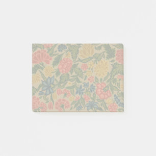 Post-it® Motif de broderie florale au crewel vintage
