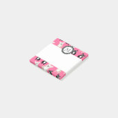Post-it® Motif de Bulldog français rose mou (Incliné)