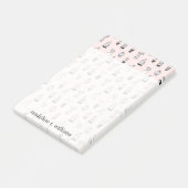 Post-it® Motif de Cactus à main fine (Incliné)