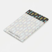Post-it® Motif de cactus de grunge foncé (Incliné)