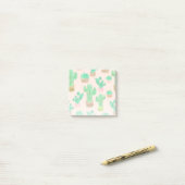 Post-it® Motif de cactus pointillés (Sur un bureau)