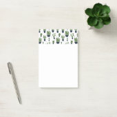 Post-it® Motif de cactus vert foncé rustique du désert (Bureau)