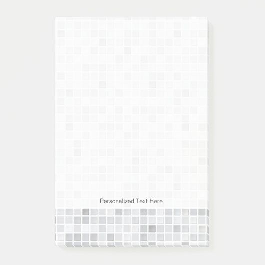 Post-it® Motif de carreaux gris (Devant)