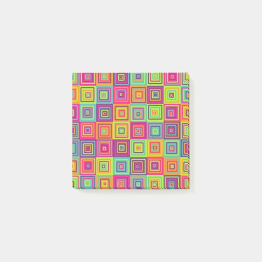 Post-it® Motif de carrés (Devant)