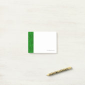 Post-it® Motif de carte électronique de vert (Sur un bureau)
