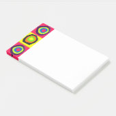 Post-it® motif de cercles (Incliné)