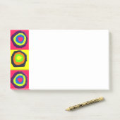 Post-it® motif de cercles (Sur un bureau)