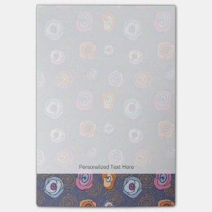 Post-it® motif de champ rose Abstrait