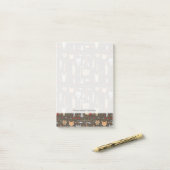 Post-it® Motif de chasse ethnique (Sur un bureau)